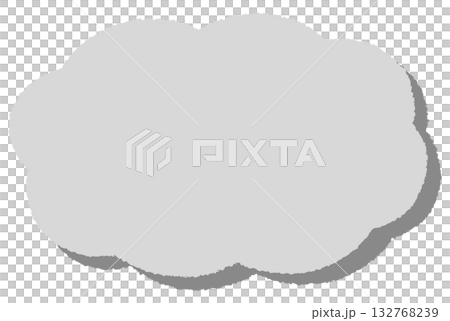 Hand-drawn cloud-shaped frame (horizontal) Hand-drawn cloud-shaped frame (horizontal) 132768239