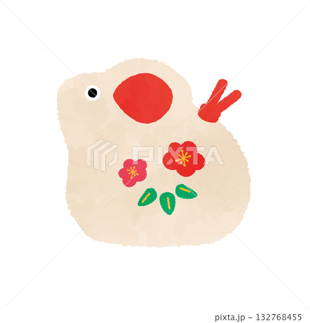 子年の置物イラスト 水彩タッチ 子年の置物イラスト 水彩タッチ 132768455