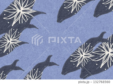 くじらの群れの背景 132768560