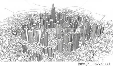 The city's business district The city's business district 132768751