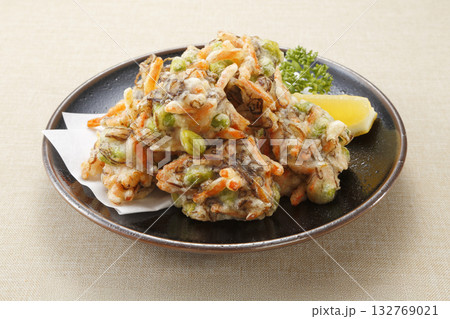 もずくと野菜の天ぷら もずくと野菜の天ぷら 132769021