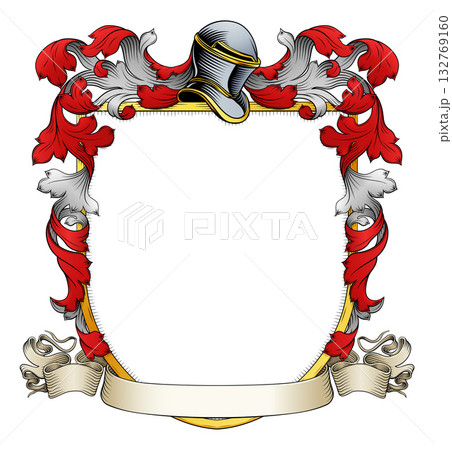 Coat of Arms Crest Family Heraldic Knight Shield Coat of Arms Crest Family Heraldic Knight Shield 132769160