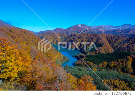 秋の二居湖2 秋の二居湖2 132769675