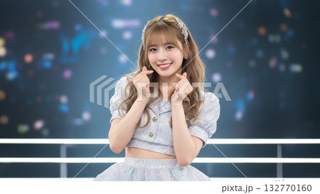 ハートサイン　アイドル 132770160