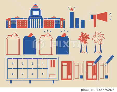 選挙アイコン_オールドアメリカン 132770207