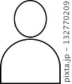 人のシンプルなアイコン 132770209