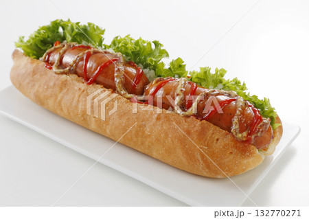 大きなホットドッグ 132770271