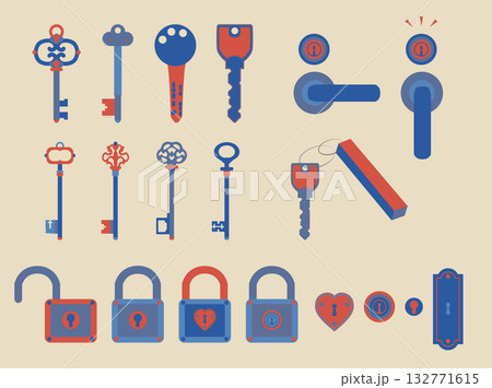 鍵のセット 132771615