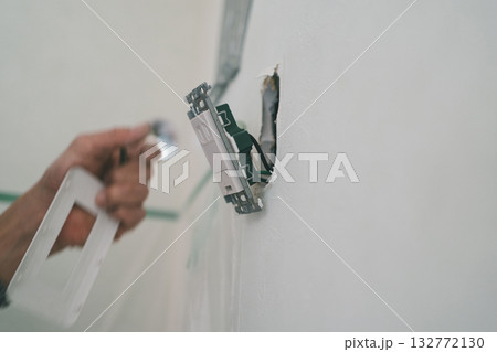 installation of an air conditioner installation of an air conditioner 132772130