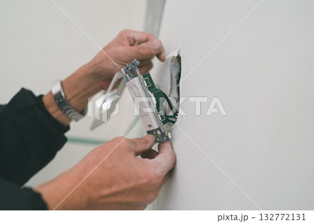installation of an air conditioner installation of an air conditioner 132772131
