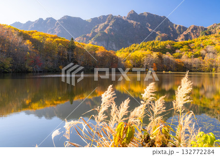 《長野県》鏡池・紅葉最盛期の戸隠 132772284