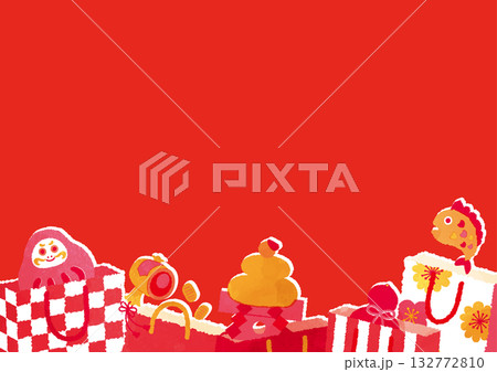 初売り福袋のデザインテンプレート 132772810