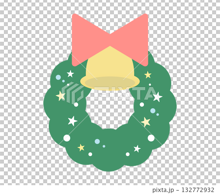Cute and simple Christmas wreath Cute and simple Christmas wreath 132772932