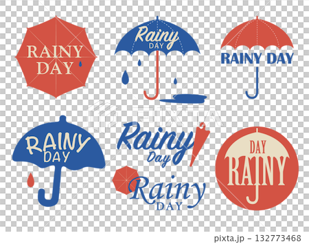 復古雨天標誌 132773468