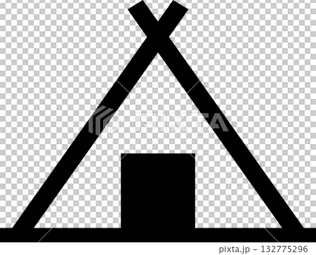 Simple tent icon, vector illustration Simple tent icon, vector illustration 132775296