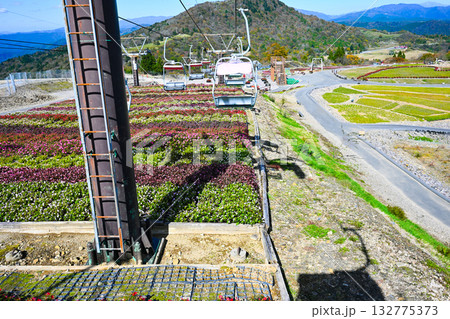 茶臼山高原(愛知県)観光リフトからの景色 茶臼山高原(愛知県)観光リフトからの景色 132775373