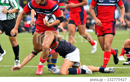 ラグビー、高校ラグビー 132775427