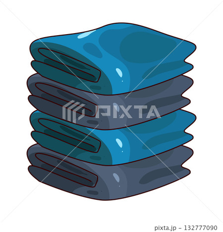illustration of stack of clothes illustration of stack of clothes 132777090