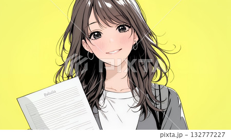 書類を確認するビジネスウーマン