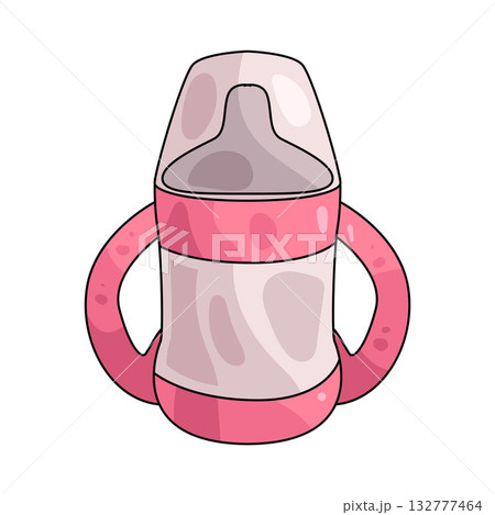 illustration of baby bottle illustration of baby bottle 132777464