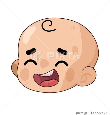 illustration of Baby Laugh illustration of Baby Laugh 132777477