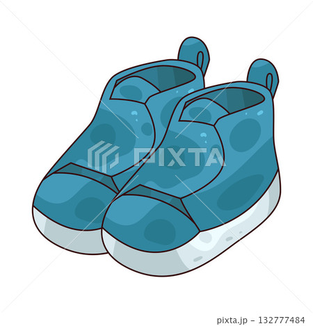 illustration of Baby Shoes illustration of Baby Shoes 132777484