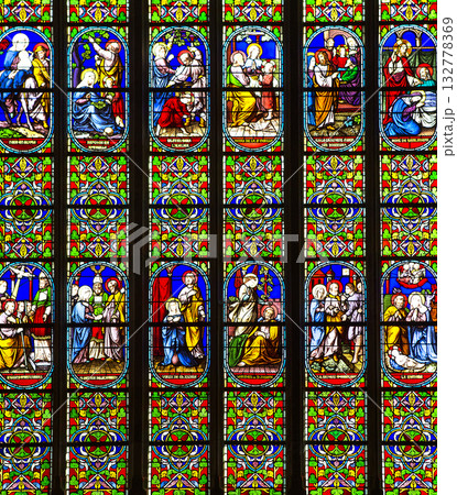 Saint-Aubin church in Guerande, France 132778369