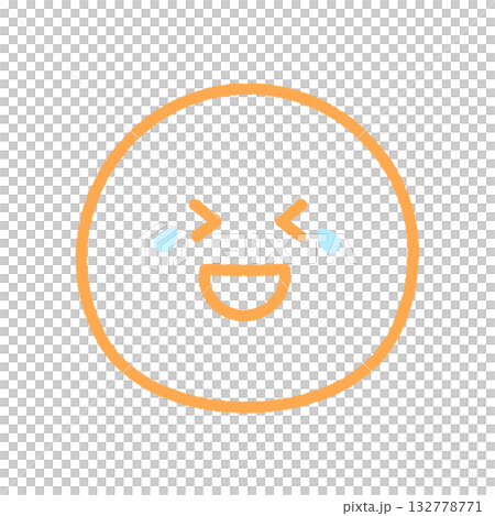 涙を流して大笑いしている顔の絵文字 - 爆笑・おもしろい・笑い泣き・ウケる表情の手書きアイコン 涙を流して大笑いしている顔の絵文字 - 爆笑・おもしろい・笑い泣き・ウケる表情の手書きアイコン 132778771