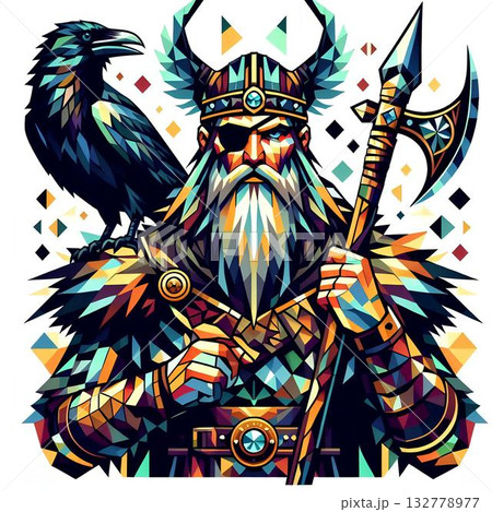 representation of the Viking god Odin 132778977