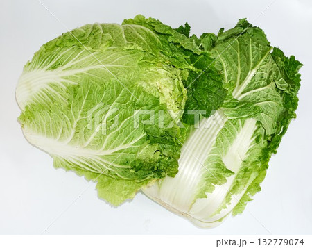 chinese cabbage on a white background 132779074