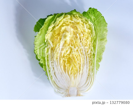 chinese cabbage on a white background 132779080