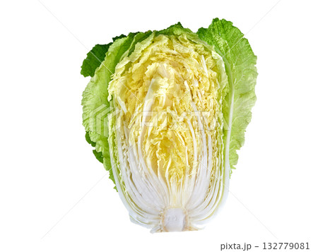 chinese cabbage on a white background chinese cabbage on a white background 132779081
