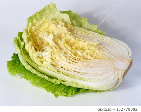 chinese cabbage on a white background 132779082