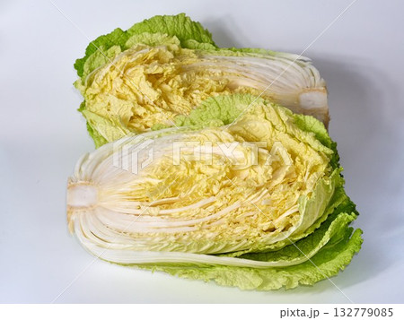 chinese cabbage on a white background 132779085