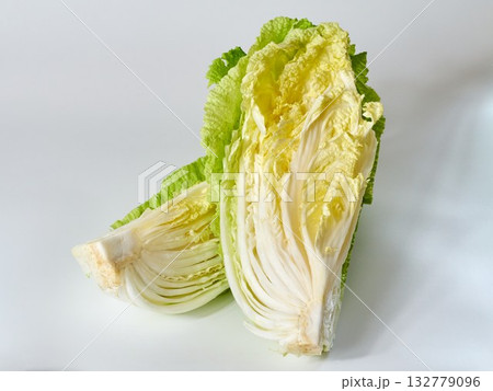 chinese cabbage on a white background 132779096