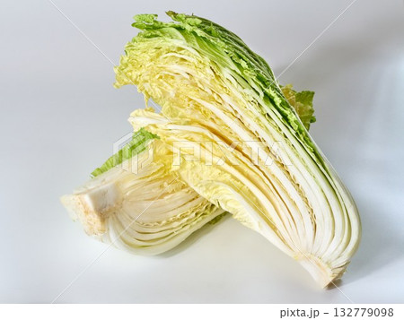 chinese cabbage on a white background 132779098