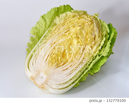 chinese cabbage on a white background 132779100