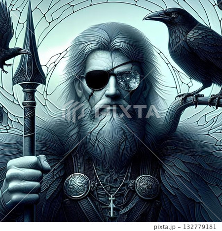 representation of the Viking god Odin representation of the Viking god Odin 132779181