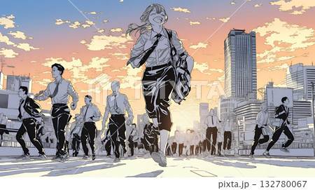 仕事の成功を心から喜んでいるビジネスパーソン