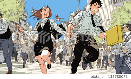 仕事の成功を心から喜んでいるビジネスパーソン