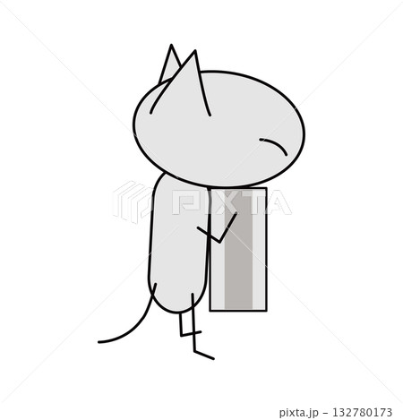 レントゲン撮影を受ける猫 レントゲン撮影を受ける猫 132780173