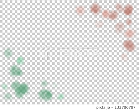 柔和的水彩風格,可愛的綠色和紅色圓點模糊邊框 柔和的水彩風格,可愛的綠色和紅色圓點模糊邊框 132780787