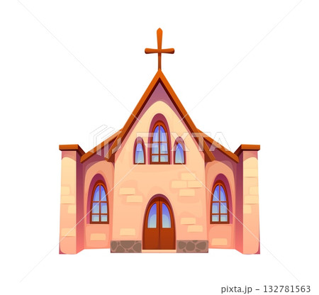 Day of the Dead holiday, Dia De Los Muertos church building. Day of the Dead mexican celebration cartoon isolated vector church. Mexico Dia De Los Muertos holiday christian religion temple facade Day of the Dead holiday, Dia De Los Muertos church building. Day of the Dead mexican celebration cartoon isolated vector church. Mexico Dia De Los Muertos holiday christian religion temple facade 132781563