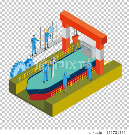 造船業圖片插圖 132781583