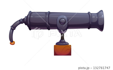 Cartoon pirate cannon weapon game icon. Pirate ship 18th century firearm game object, buccaneer bandit isolated gunpowder weapon videogame vector item. Filibuster antique cannon gaming icon Cartoon pirate cannon weapon game icon. Pirate ship 18th century firearm game object, buccaneer bandit isolated gunpowder weapon videogame vector item. Filibuster antique cannon gaming icon 132781747
