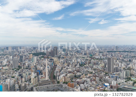 渋谷の展望台から見る日本の街並み 132782029