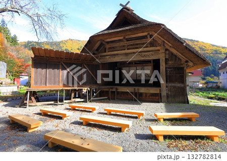 奉納歌舞伎舞台／福島県会津郡 檜枝岐村 132782814