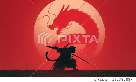 Shadow Ninja Cat Before Red Dragon Shadow Ninja Cat Before Red Dragon 132782887