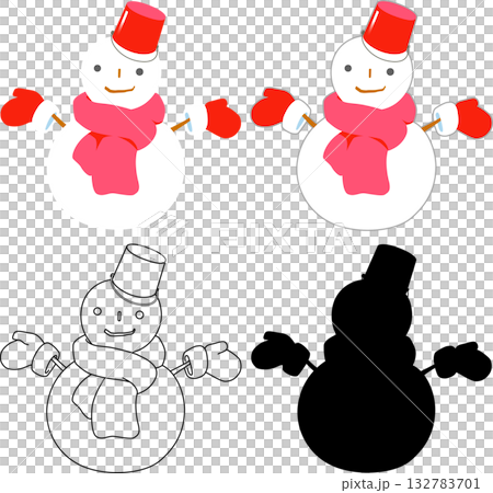 雪人① 一套4個 132783701