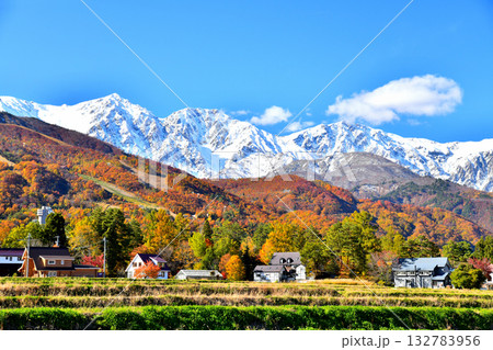 白馬村より白馬三山方面を望む(長野県白馬村)【2025.11】 白馬村より白馬三山方面を望む(長野県白馬村)【2025.11】 132783956
